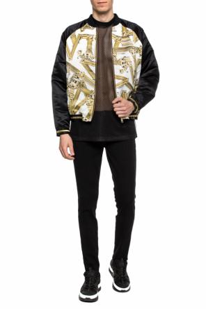 'bomber' jacket with a printed pattern, zdjęcie 2 'bomber' jacket with a printed pattern od Versace Jeans